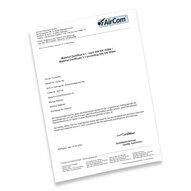 Świadectwo zgodności materiału 3.1 - AirCom GmbH