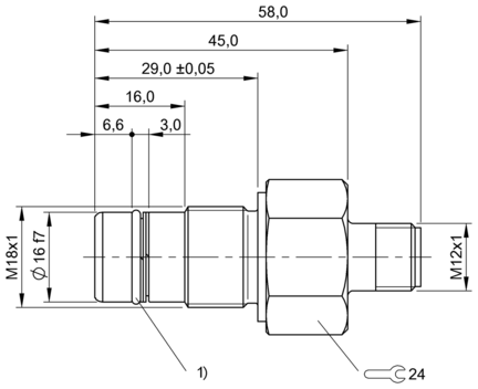 Czujnik indukcyjny odporny na wysokie ciśnienie, seria BES (BHS0026) - Balluff