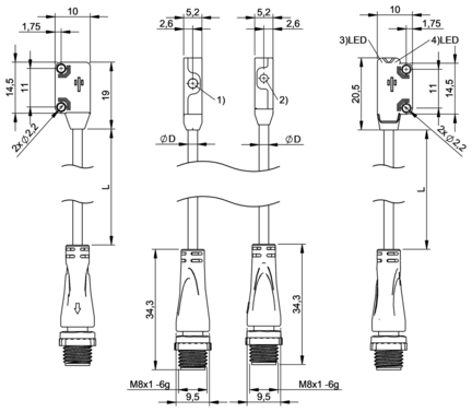 Bariera optoelektroniczna, jednokierunkowa, seria BOS (BOS02J1) - Balluff