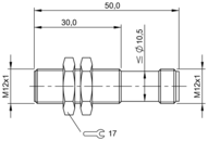 Czujnik pola magnetycznego, cylindryczny, seria BMF (BMF0021) - Balluff