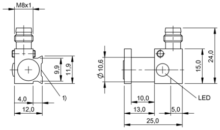 Czujnik pola magnetycznego do różnych typów rowków, seria BMF (BMF0089) - Balluff