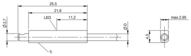 Czujnik pola magnetycznego dla różnych kształtów rowka, seria BMF (BMF00J7) - Balluff