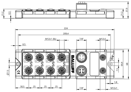 Master IO, seria BNI (BNI00HM) - Balluff