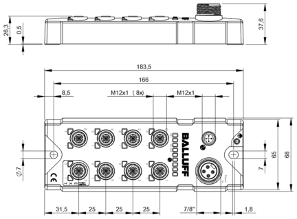 Koncentrator IO, seria BNI (BNI0091) - Balluff