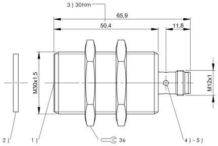 Czytnik RFID HF 13,56 MHz, seria BIS (BIS015K) - Balluff
