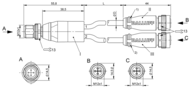 Rozdzielacz Y (BCC0M24) - Balluff