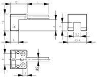 Czujnik optoelektroniczny, widełkowy w obudowie z tworzywa sztucznego, seria BGL (BGL0056) - Balluff