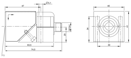 Czytnik RFID LF 70/455 kHz, seria BIS (BIS007N) - Balluff