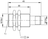 Czytnik RFID LF 70/455 kHz, seria BIS (BIS007T) - Balluff
