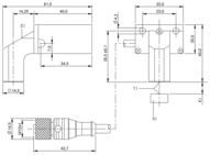 Czytnik RFID LF 70/455 kHz, seria BIS (BIS00P9) - Balluff
