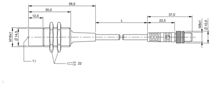 Czytnik RFID LF 70/455 kHz, seria BIS (BIS006E) - Balluff