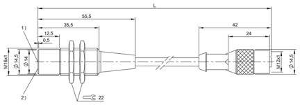 Czytnik RFID LF 70/455 kHz, seria BIS (BIS006H) - Balluff