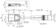 Czytnik RFID HF 13,56 MHz, seria BIS (BIS0197) - Balluff