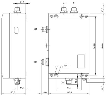 Jednostka ewaluacyjna RFID LF 70/455 kHz, seria BIS (BIS00AY) - Balluff