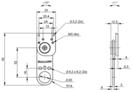 Kątownik mocujący do czujników optoelektronicznych (BAM037F) - Balluff