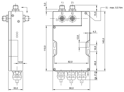 Jednostka ewaluacyjna RFID LF 70/455 kHz, seria BIS (BIS009H) - Balluff