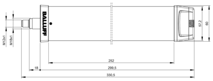 Kolumna sygnalizacyjna, diodowa SmartLight, seria BNI (BNI0085) - Balluff