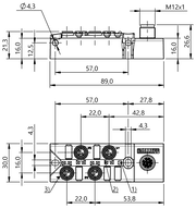 Koncentrator pasywny, seria BPI (BPI00A9) - Balluff