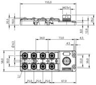 Koncentrator pasywny, seria BPI (BPI00JY) - Balluff