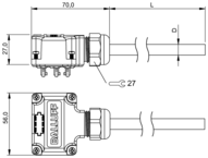 Koncentrator pasywny, seria BPI (BPI007W) - Balluff