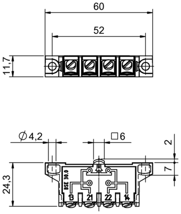 Przełącznik jednopozycyjny, mechaniczny, seria BSE (BSE0005) - Balluff