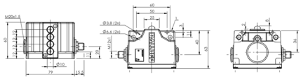 Przełącznik wielopozycyjny, mechaniczny, seria BNS (BNS029R) - Balluff