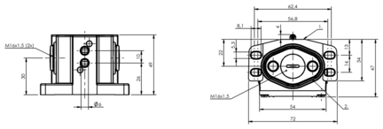 Przełącznik wielopozycyjny, mechaniczny, seria BNS (BNS04C8) - Balluff