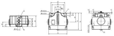 Przełącznik wielopozycyjny, mechaniczny z funkcją bezpieczeństwa, seria BNS (BNS02KF) - Balluff