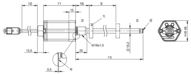 Przetwornik położenia, magnetostrykcyjny, liniowy w obudowie prętowej, seria BTL (BTL2FMT) - Balluff