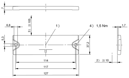 Tag RFID UHF 860...930 MHz, seria BIS (BIS00NL) - Balluff