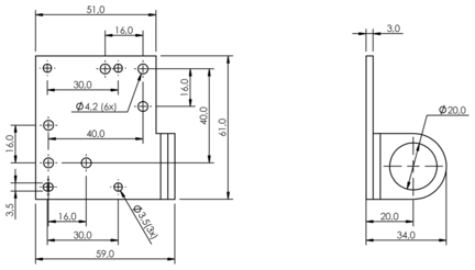 System montażowy, seria BMS (BAM0042) - Balluff
