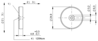 Znacznik RFID HF 13,56 MHz, seria BIS (BIS00YA) - Balluff