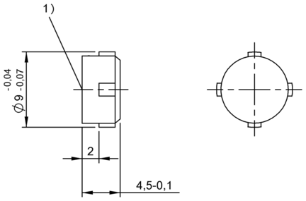 Znacznik RFID LF 70/455 kHz, seria BIS (BIS000T) - Balluff