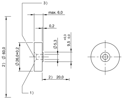 Znacznik RFID LF 70/455 kHz, seria BIS (BIS001C) - Balluff