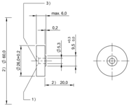 Znacznik RFID LF 70/455 kHz, seria BIS (BIS001C) - Balluff