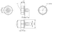 Znacznik RFID LF 70/455 kHz, seria BIS (BIS001M) - Balluff