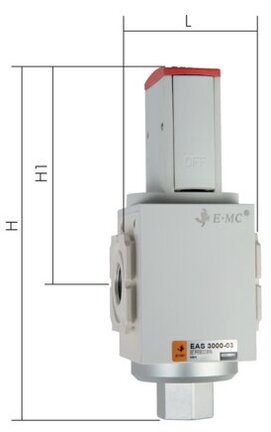 Zawory załączające 3/2 do stacji FRL, Eco-Line - EMC
