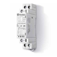 Stycznik modułowy 2R 25A 24V AC/DC, funkcja Auto-On-Off, wskaźnik zadziałania + LED, 17,5mm 22.32.0.024.4440 - Finder