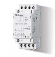 Stycznik modułowy 4Z 25A 24V AC/DC funkcja Auto-On-Off, wskaźnik zadziałania + LED, 35mm 22.34.0.024.4340 - Finder