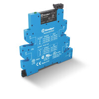 Przekaźnikowy moduł sprzęgający 6,2mm MasterOUTPUT, 1P 6A 24V AC/DC, styki AgNi, zaciski śrubowe 39.21.0.024.0060 - Finder