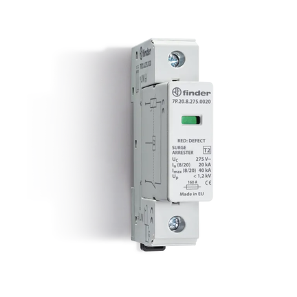 Ogranicznik przepięć C Typ 2 Up – 1,2kV, nominalne napięcie robocze75VAC, warystor 7P.21.8.075.1015 - Finder