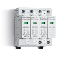 Ogranicznik przepięć B+C Typ 1+2 12,5/30kA 1,2kV 230V AC, 4xwarystor (L,N-PE) 7P.15.8.275.1012 - Finder