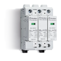 Ogranicznik przepięć C typ 2 15kA 1,2kV 1000V DC, 2xwarystor+iskiernik, sygnalizacja 7P.26.9.000.1015 - Finder
