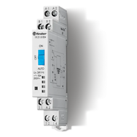 Modułowy przekaźnik 1P 10A 24V AC/DC auto-załącz–wyłącz 19.21.0.024.0000 - Finder