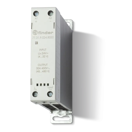 Modułowy przekaźnik SSR na szynę DIN 1Z 30A 60-440V AC, załączanie natychmiastowe, sterowanie 230V AC 77.31.8.230.8051 - Finder