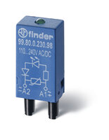 Moduł EMC, LED czerwony+warystor 6-24V AC/DC 99.80.0.024.08 - Finder