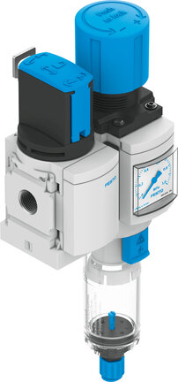 Zespół przygotowania powietrza MS4-EM1FR-1/4-D6-E-P-M-AG-MPA-WPE-B (8098374) serii MS4 - Festo