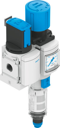 Zespół przygotowania powietrza MS4-EM1FR-1/4-D6-C-P-VC-AG-MPA-WPE-B (8098377) serii MS4 - Festo