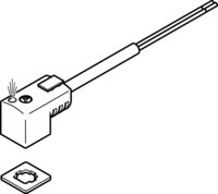 Gniazdo wtykowe z kablem KMEB-3-24-2.5-LED (547268) serii KMEB - Festo