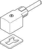Gniazdo wtykowe z kablem KMV-1-24DC-5-LED (30941) serii KMV - Festo